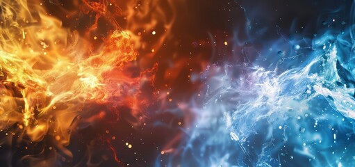 Abstract Fire and Ice