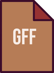 GFF File icon fill crisp corner