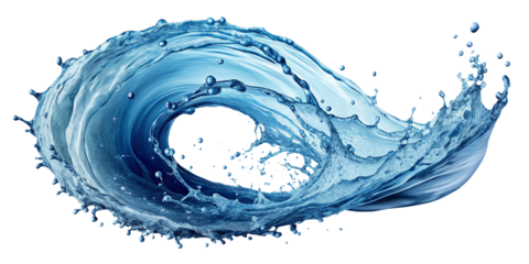 Water splash ,isolated on transparent png background
