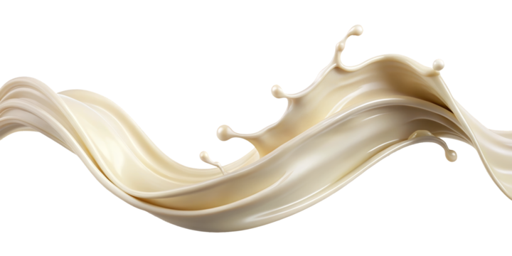 Milk splash ,isolated on transparent png background