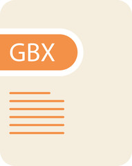 GBX File icon deep and minimal