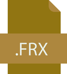 FRX File icon fill crisp corners with doted lines