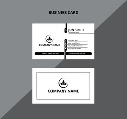 Creative Vector clean modern business card design template