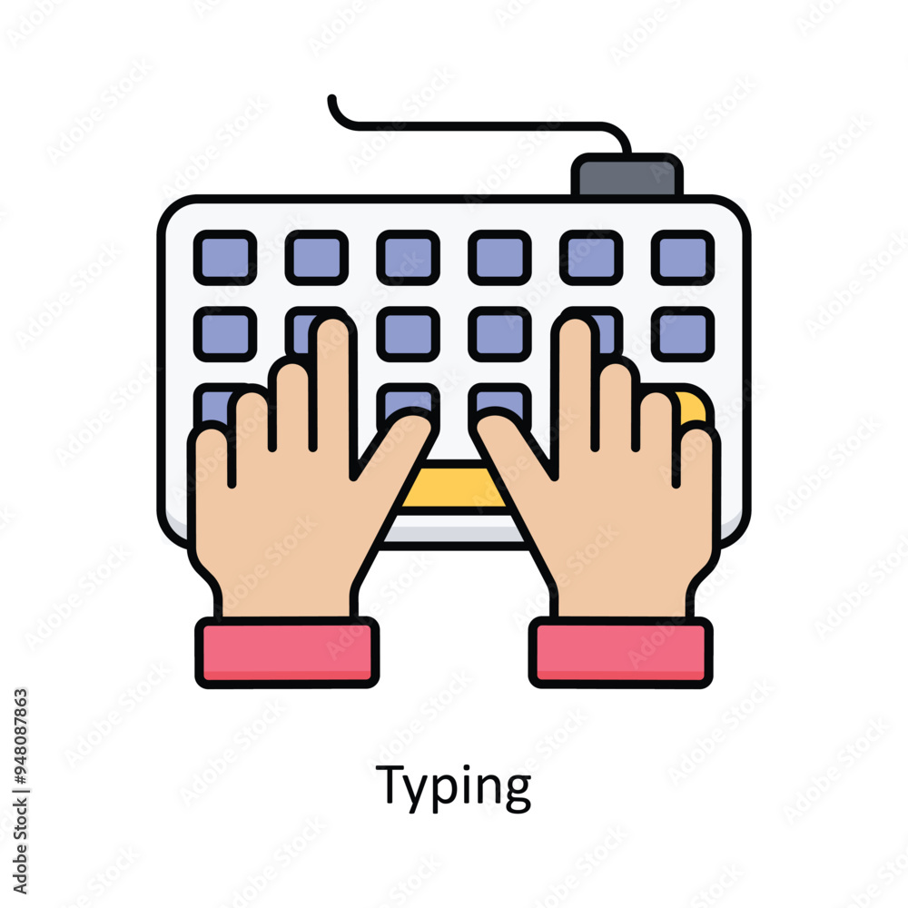Poster web analytics vector filled outline icon design illustration. information technology symbol on white