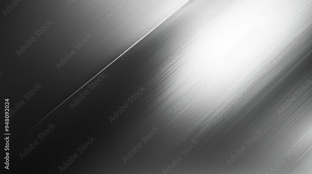 Poster elegant silver gradient background with a smooth and shiny surface, perfect for luxury branding and 