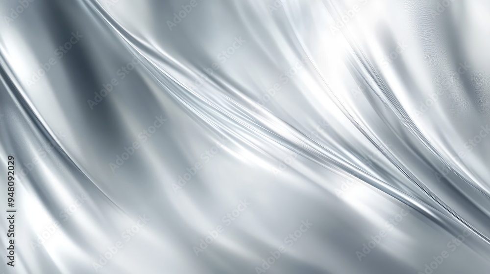 Poster elegant smooth silver gradient background with subtle shading, creating a clean and polished appeara