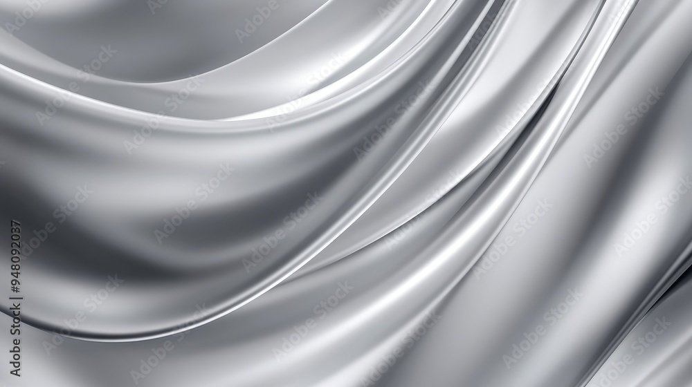 Poster elegant smooth silver gradient background with subtle shading, creating a clean and polished appeara
