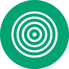 Epicentre glyph circle icon