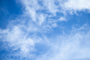 blue sky with clouds, nature background