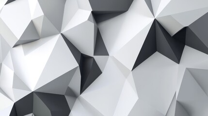 Obraz premium Abstract geometric design in gray and white shapes suitable for modern backgrounds and presentations