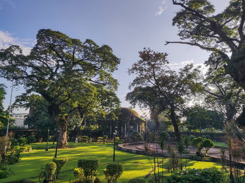 Saint Pancratius Chapel facade at Paco Park in Manila