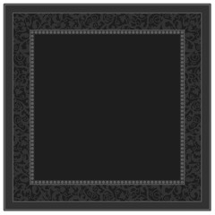 Floral ornamented frame; old style ornate decoration