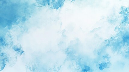 Obraz premium Abstract Watercolor Background with Light Blue and White Color Scheme