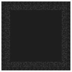 Floral ornamented frame; old style ornate decoration