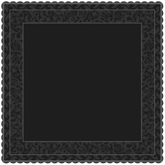 Floral ornamented frame; old style ornate decoration