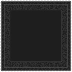 Floral ornamented frame; old style ornate decoration