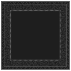 Floral ornamented frame; old style ornate decoration