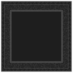 Floral ornamented frame; old style ornate decoration