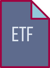 ETF File icon fill crisp corner