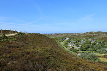 Fototapeta premium Blick auf die Küstenlandschaft der Insel Sylt bei Hörnum