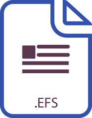 EFS File icon with symbol