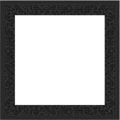 Floral ornamented frame; old style ornate decoration