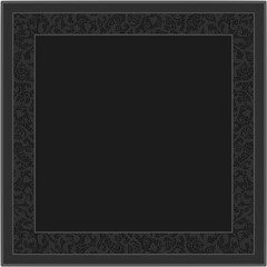 Floral ornamented frame; old style ornate decoration