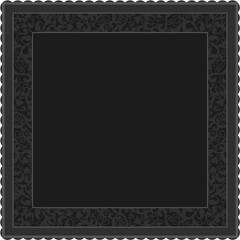 Floral ornamented frame; old style ornate decoration