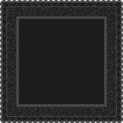 Floral ornamented frame; old style ornate decoration