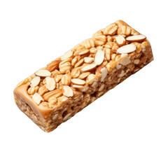 Nut Bar Isolated on a Transparent Background