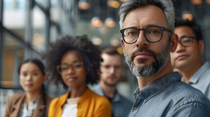 Aspire to Join This Dynamic Team: Close-Up Portrait of Diverse Business Professionals United Post-Successful Office Meeting