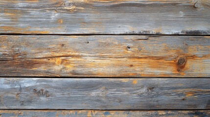 Fototapeta premium Weathered surface of reclaimed wooden board displaying years of wear and character