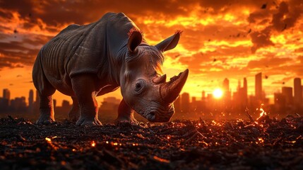 Fototapeta premium Habitat destruction is causing many species to face extinction