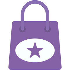 Shopping Bag vector icon in flat style 