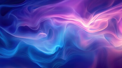 Obraz premium A mesmerizing blend of blue and purple swirling hues creates a captivating abstract background.