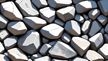 Fototapeta premium Stone Wall Background Nature Rocks Illustration Digital Painting Graphic Design