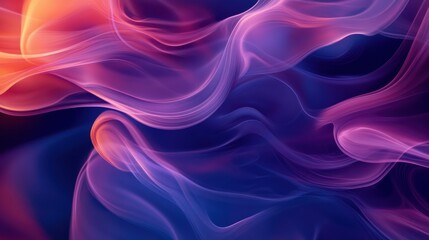 Obraz premium Abstract digital artwork featuring fluid, flowing swirls of vibrant colors.