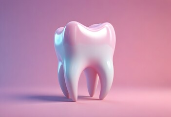 Tooth Illustration Isolated Dentist Background Digital 3D Graphic Design