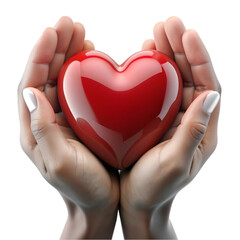 Obraz premium Hands holding heart icon