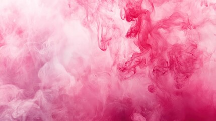 Fototapeta premium A mesmerizing blend of swirling pink and white smoke, creating an ethereal and dreamy atmosphere.