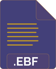 EBF File icon minimal fill