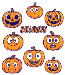 Pumpkin stickers
