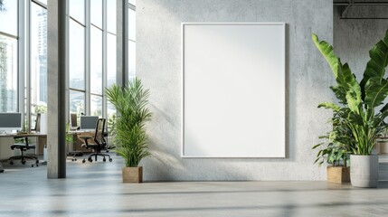 Blank Canvas in Modern Office