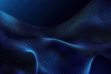 Abstract Blue Wavy Pattern