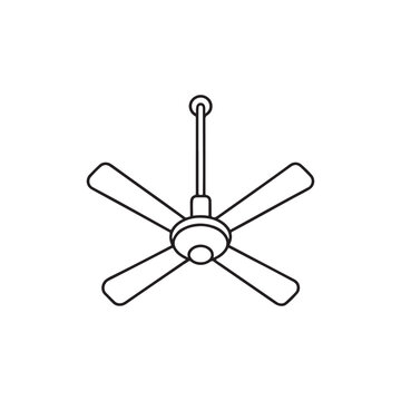 recommend clip art: Ceiling fan outline icon, ceiling fan logo background. black ceiling fan vector icon for web design isolated on white background.