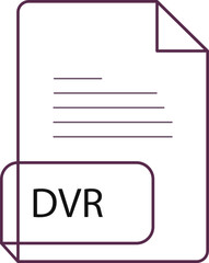 DVR File extension icobn crisp corners thick outline