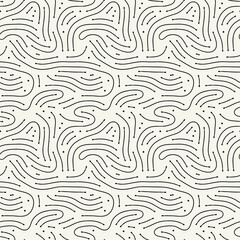 Obraz premium Vector seamless pattern. Modern stylish texture with smooth natural maze. Repeating abstract tileable background. Compound organic shapes. Trendy surface design.