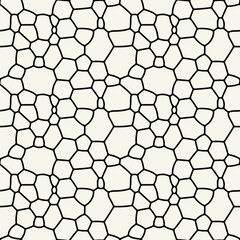 Vector seamless pattern. Modern stylish texture with smooth natural grid. Repeating abstract  tileable background. Freeform organic shapes. Trendy surface design.