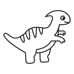 dinosaurs doodle icon transparent background