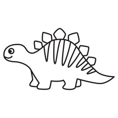 dinosaurs doodle icon transparent background